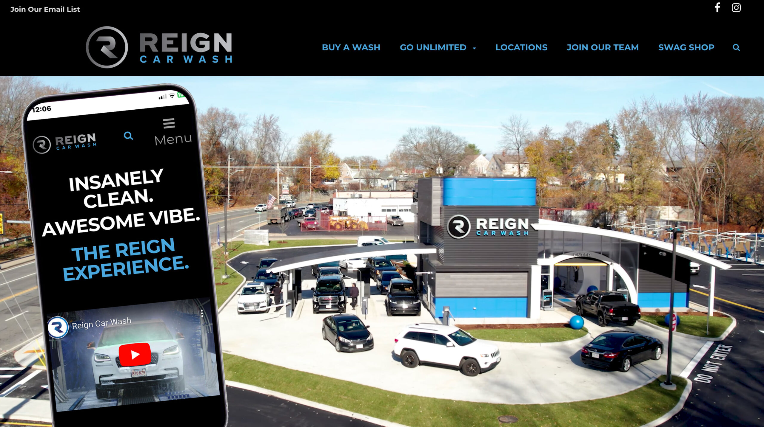 Reign Car Wash Website Sample